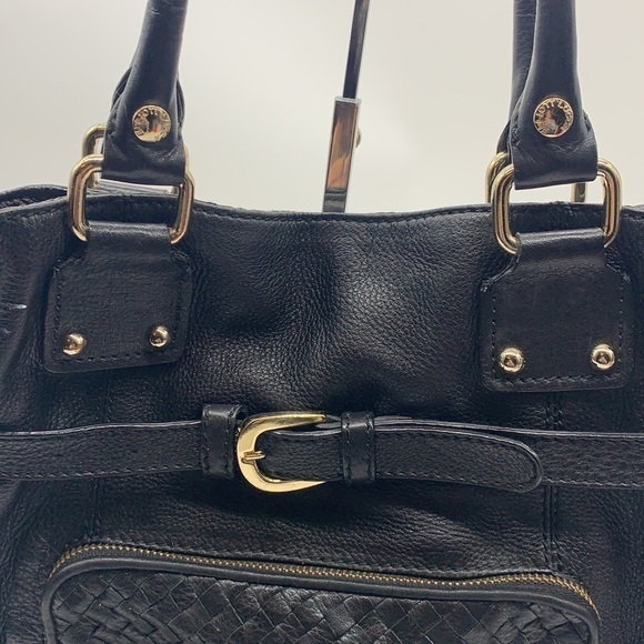 Elliot Lucca Black Leather Handle Bag. BP1634A - Picture 6 of 14
